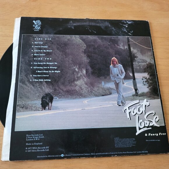ROD STEWART Foot Loose and Fancy Free LP Vinyl 1977 Riva RVLP 5 Made England LP1 - Picture 2 of 8